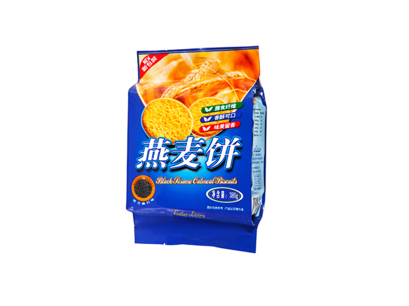 Geely high-fiber sugar-free oatmeal cookies (black sesame flavor)